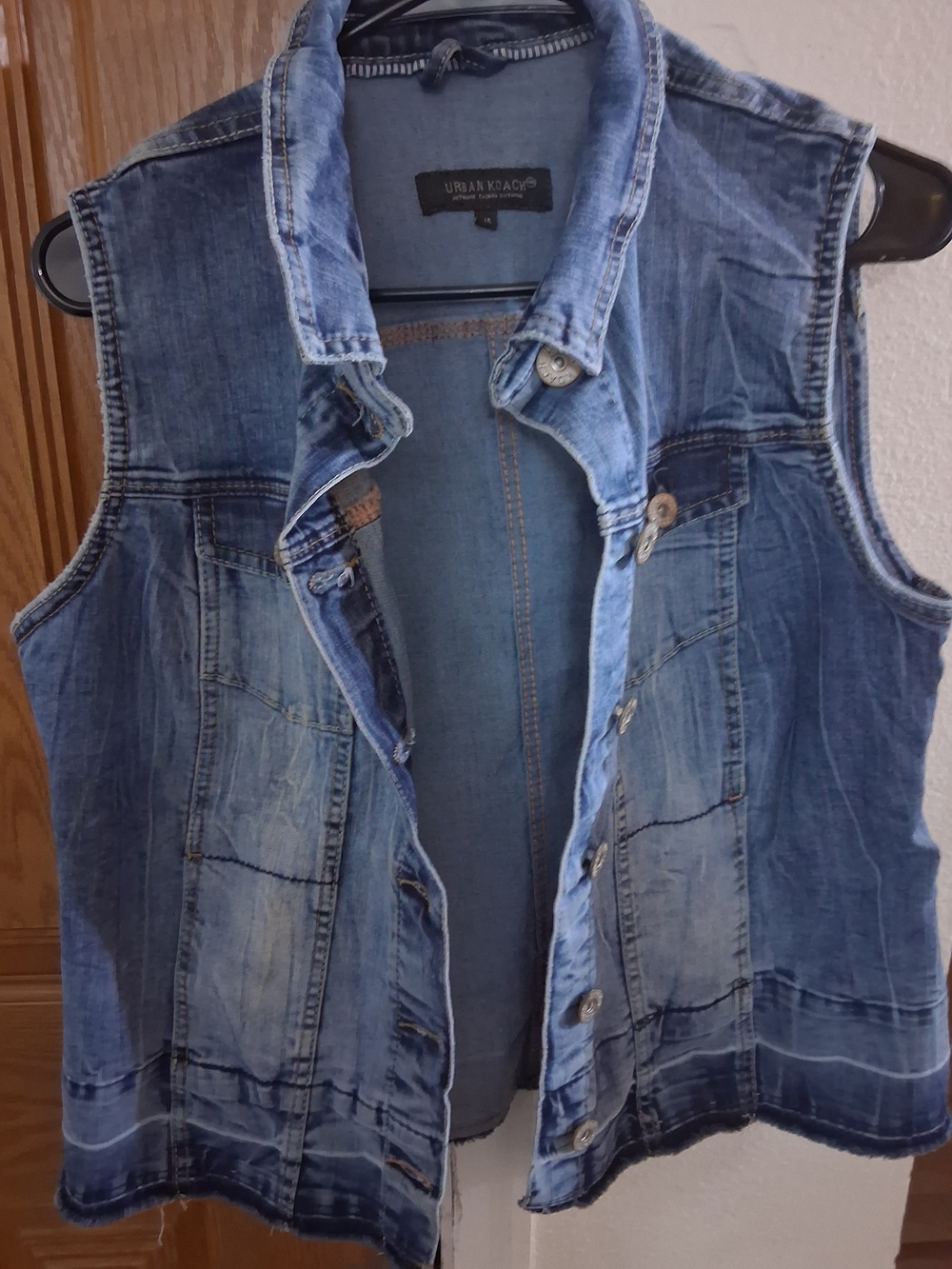 Women's Light Blue Denim Vest